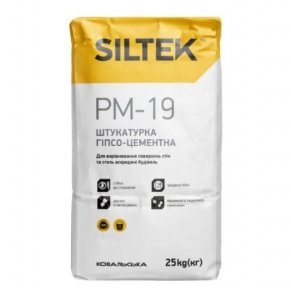 SILTEK Pro PМ-19/25кг Штукатурка гіпсо-цементна