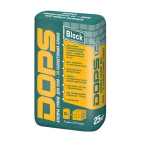 DOPS Клейова суміш для газо- і пено- блоків Dops Block /Зима (-5)