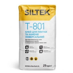 SILTEK Т-801/25кг Клей для плитки та каменю універсальний (пал.54 шт.)