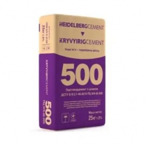 Цемент ПЦ II/А-Ш-500 т 25 кг