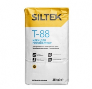 SILTEK Т-88/25кг Клей для гіпсокартону (пал.54 шт.)