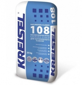 Kreisel 108 Клейова суміш д/натурал.камня біла еластична 25кг
