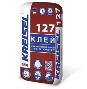 Kreisel 127 Суміш клейова для мурування блоків з піно- та газобетону 25кг (42)