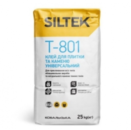 SILTEK Т-801/25кг Клей для плитки та каменю універсальний (пал.54 шт.)