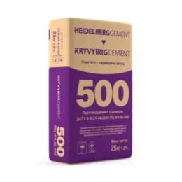 Цемент ПЦ II/А-Ш-500 т 25 кг