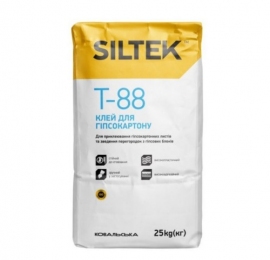 SILTEK Т-88/25кг Клей для гіпсокартону (пал.54 шт.)
