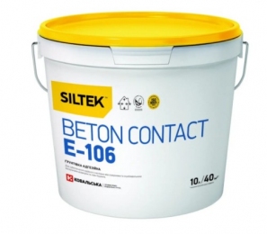 SILTEK Е-106 Beton contact Ґрунтівка адгезійна 10 л (пал.44 шт.)