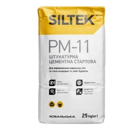 SILTEK РМ-11/25кг Штукатурка цементна стартова. Машинного нанесення